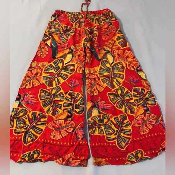 Christian Siriano Pull On Pants Women’s Sz Small‎ Wide Leg Cropped Rayon - Picture 10 of 11